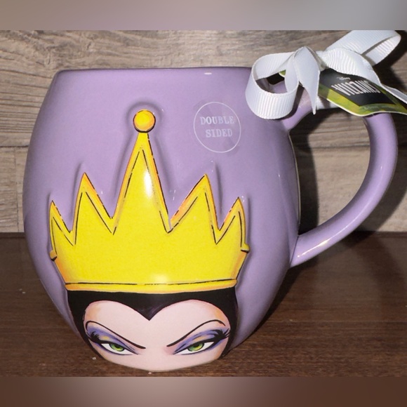 Super Cute Disney Villains purple ceramic Villains EVIL QUEEN mug by Rae Dunn. - Picture 3 of 13